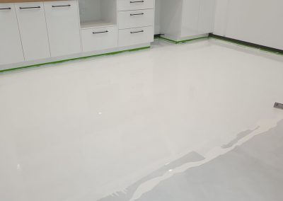 epoxy flooring - during