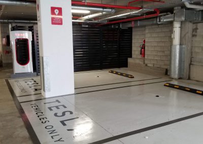 Tesla charging station after(