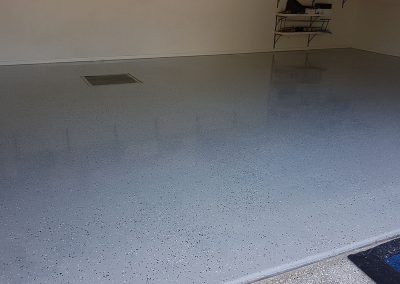 garage floor after